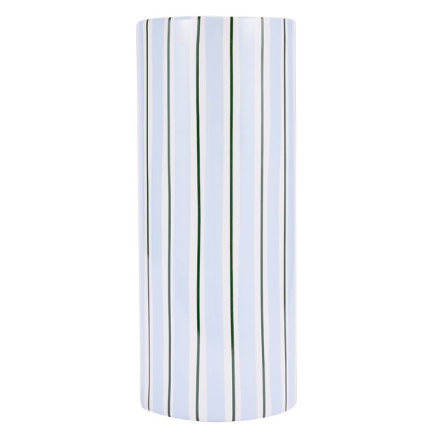 Anko Blue Stripe Ceramic Vase