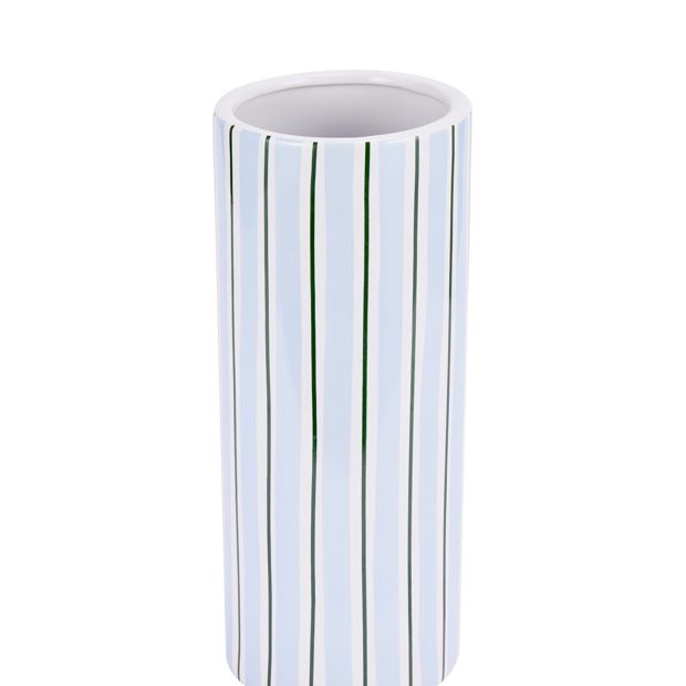Anko Blue Stripe Ceramic Vase