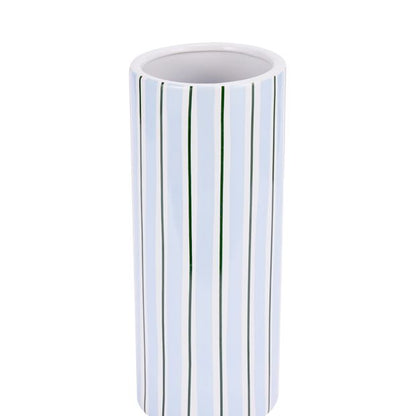 Anko Blue Stripe Ceramic Vase