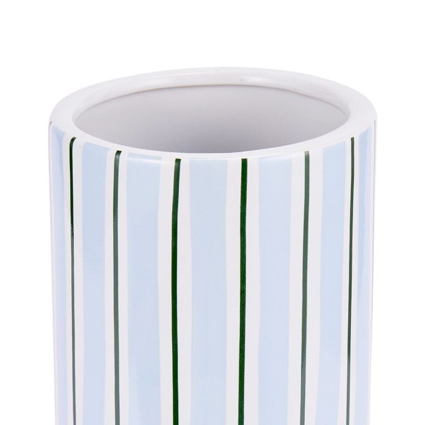 Anko Blue Stripe Ceramic Vase