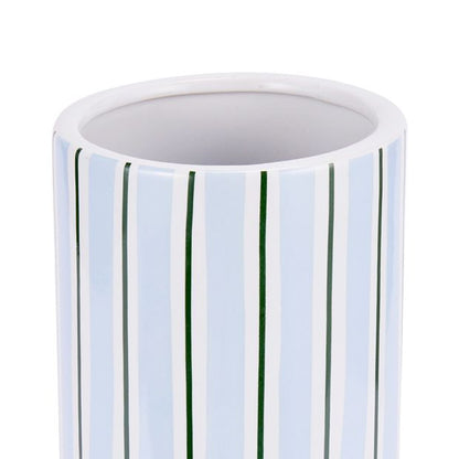 Anko Blue Stripe Ceramic Vase