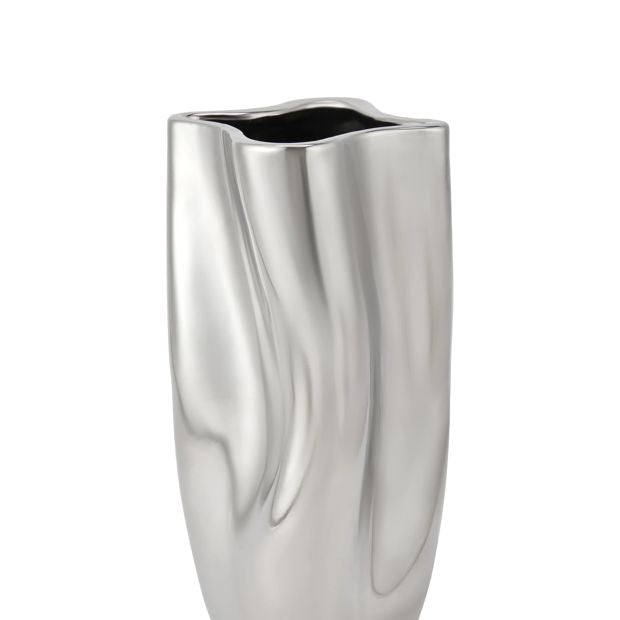Anko Chrome Look Vase