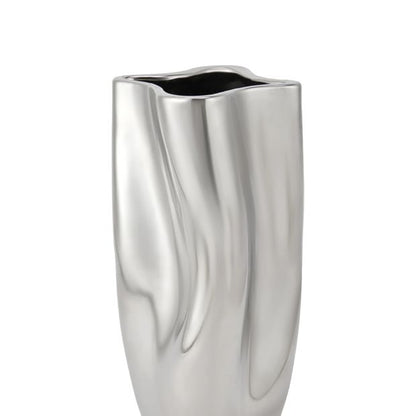 Anko Chrome Look Vase