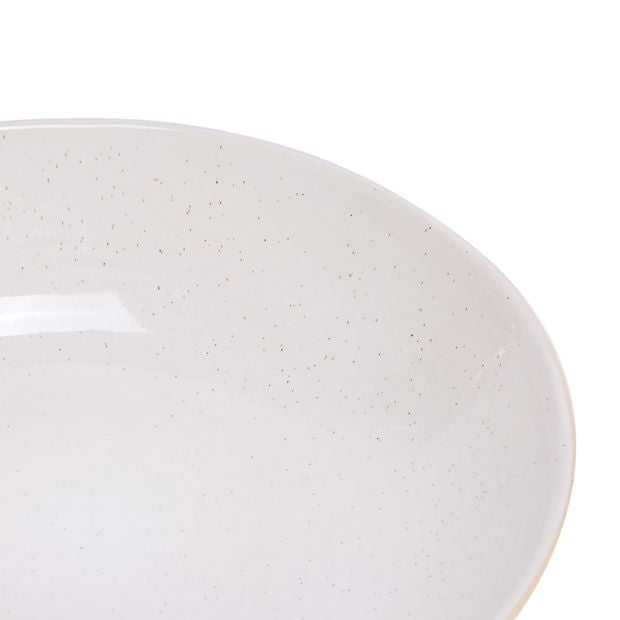 Anko White Reactive Ceramic Decor Bowl