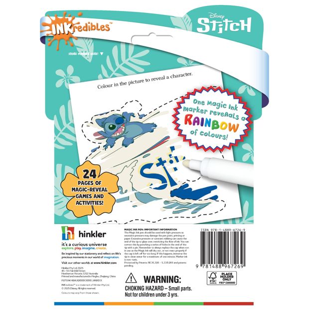 INKredibles Disney Lilo & Stitch Mess Free Magic Ink Pictures! - Book