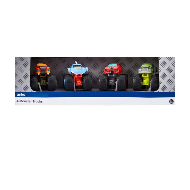 4 Pack Monster Trucks