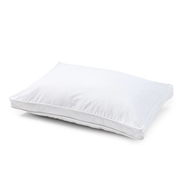 Gusseted Pillow - Medium Profile, White, Back Sleeper