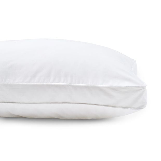 Gusseted Pillow - Medium Profile, White, Back Sleeper