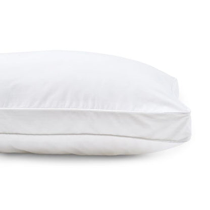 Gusseted Pillow - Medium Profile, White, Back Sleeper