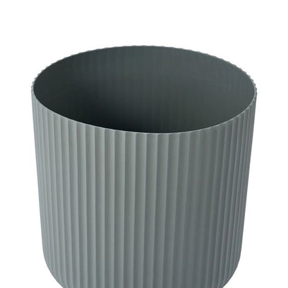 Anko 38cm Linear Plastic Pot - Dark Grey