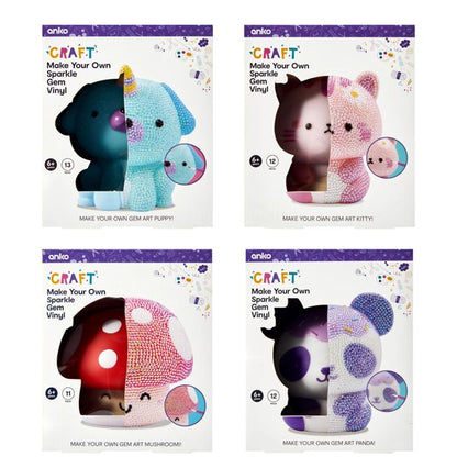 Anko Make Your Own Sparkle Gem Vinyl Set - Assorted