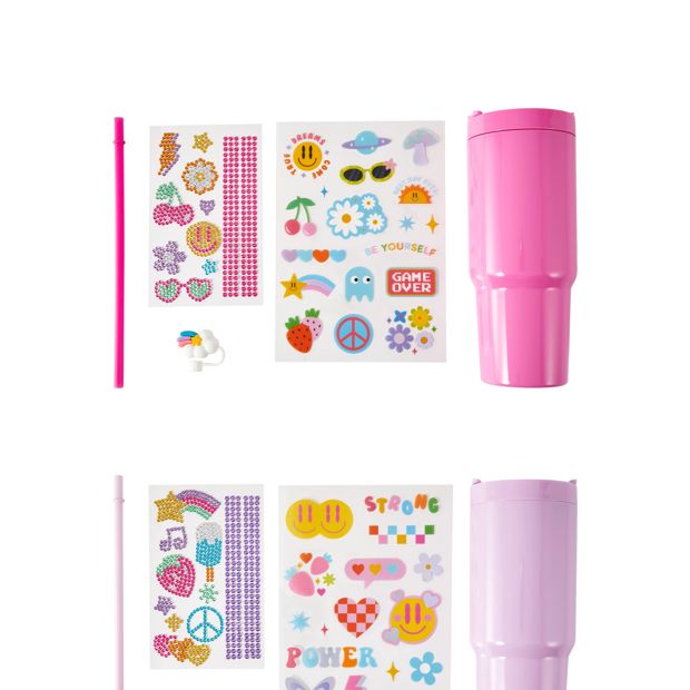 Anko Sparkle Tumbler Sticker Design Set - Assorted