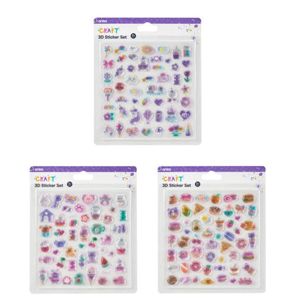Anko 3D Sticker Sheet - Assorted