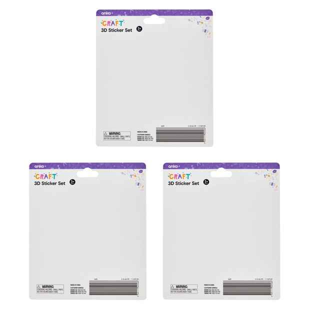 Anko 3D Sticker Sheet - Assorted