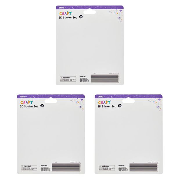 Anko 3D Sticker Sheet - Assorted
