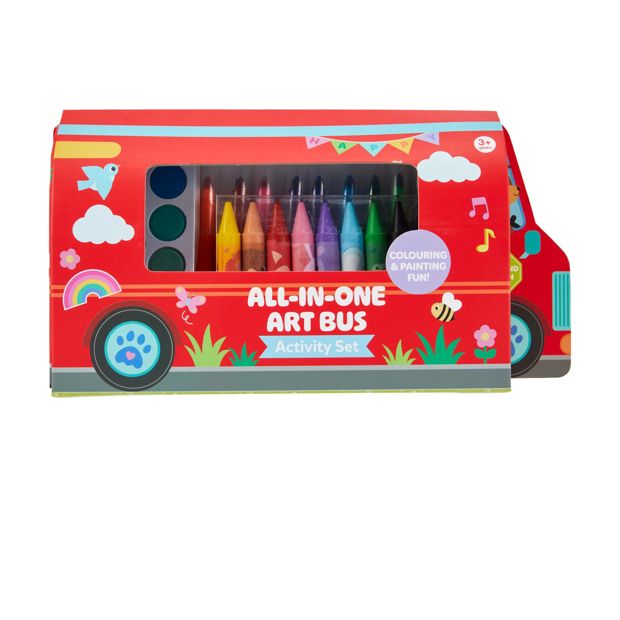 Anko All-in-One Art Bus Activity Set