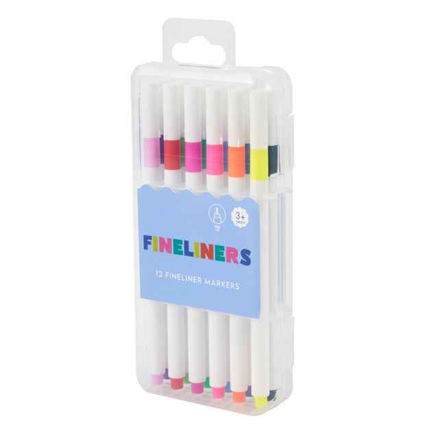 12-Pack Fine Tip Colouring Markers
