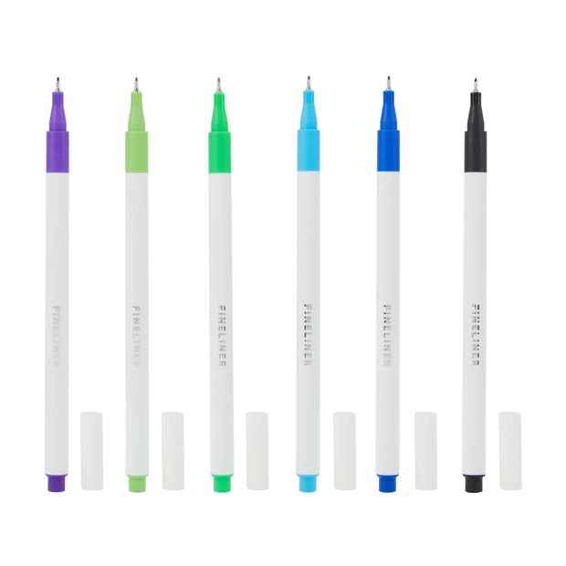 12-Pack Fine Tip Colouring Markers