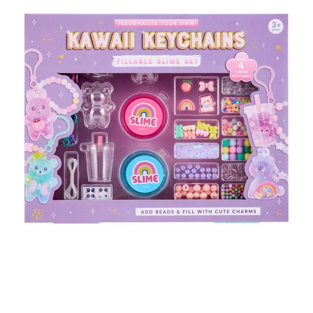 Anko Personalise Your Own Kawaii Keychains Fillable Slime Set