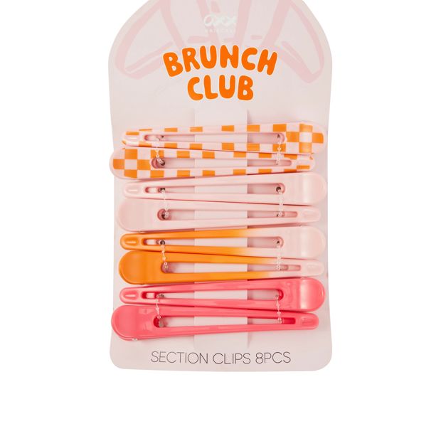 OXX Haircare 8 Piece Brunch Club Section Clips