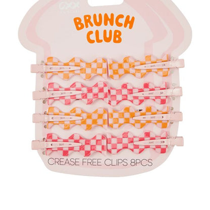 OXX Haircare 8 Piece Brunch Club Crease Free Clips