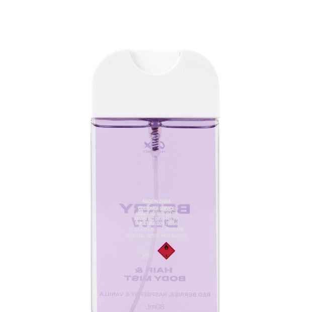 OXX Fragrance Berry Dew Hair and Body Mist 80ml - Red Berries, Raspberry and Vanilla Scented