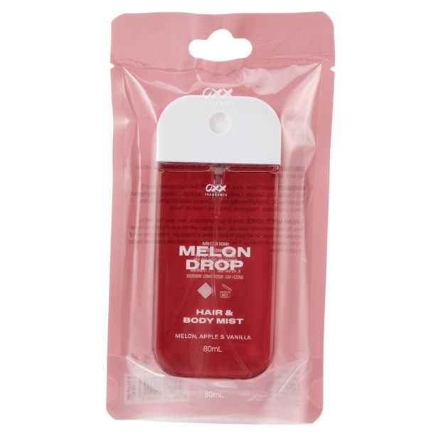 OXX Fragrance Melon Drop Hair and Body Mist 80ml - Melon, Apple and Vanilla Scented