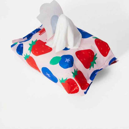 OXX Skincare 40 Pack Biodegradable Facial Wipes - Mixed Berry and Aloe Vera