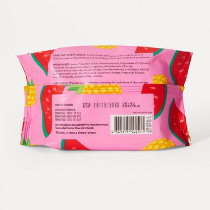 OXX Skincare 40 Pack Biodegradable Facial Wipes - Tropical and Aloe Vera