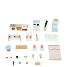 32 Piece Wooden Dollhouse Accessory Set