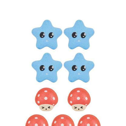 OXX Bodycare 9 Piece Multi Bath Fizzer - Bubble Gum Scented