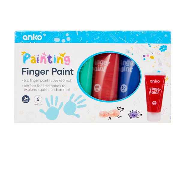 Anko 6 Pack Finger Paint