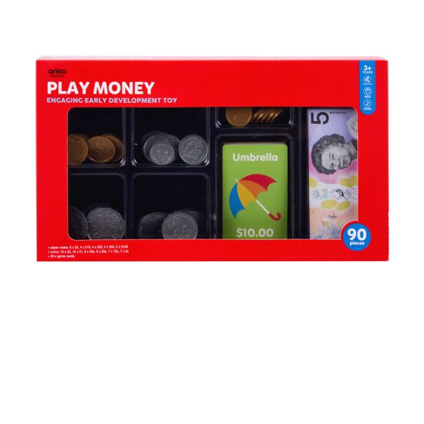 Anko 90 Piece Play Money: Engaging Early Development Toy