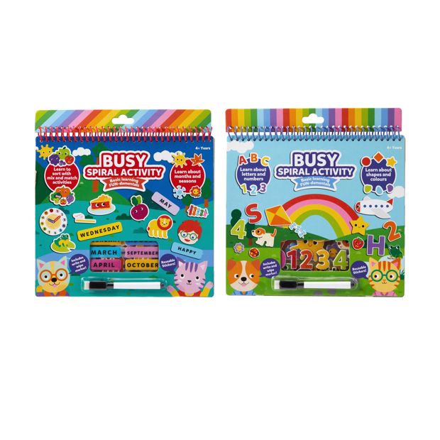 Anko Busy Spiral Activity Basic Learning Fun-damentals - Assorted