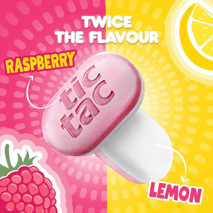 Tic Tac Two 38 Pack Raspberry & Lemon Sugar Free Mints 38.5g