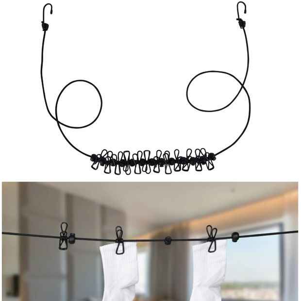 Portable Travel Clothes Line with Pegs