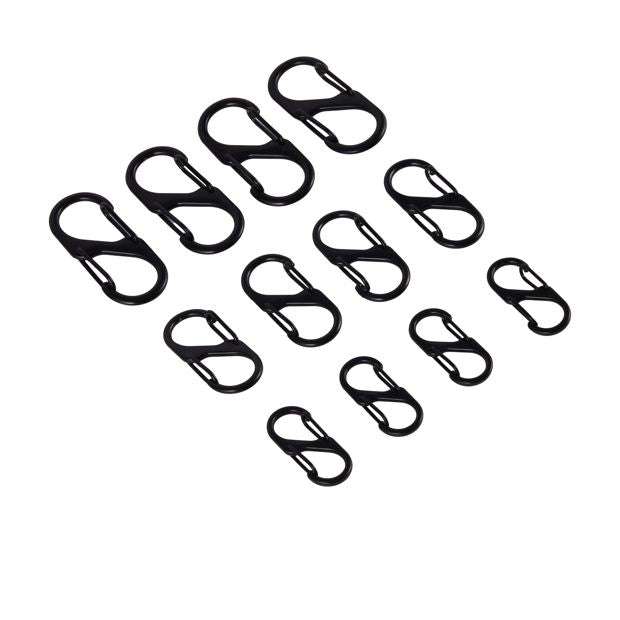 Anko 12 Pack S-Shaped Carabiner Clips