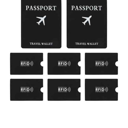Anko 8 Pack RFID Security Card and Passport Sleeves