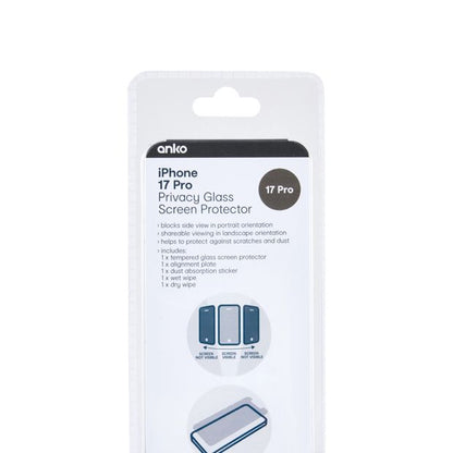 iPhone 17 Pro Privacy Screen Protector - Anko