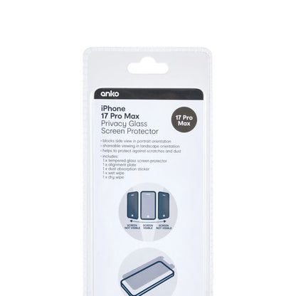 iPhone 17 Pro Max Privacy Screen Protector - Anko