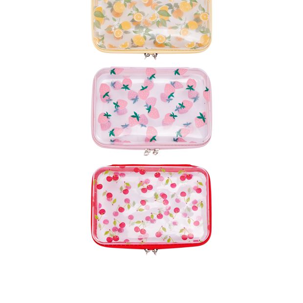 Anko 3 Pack Printed Clear Packing Cubes