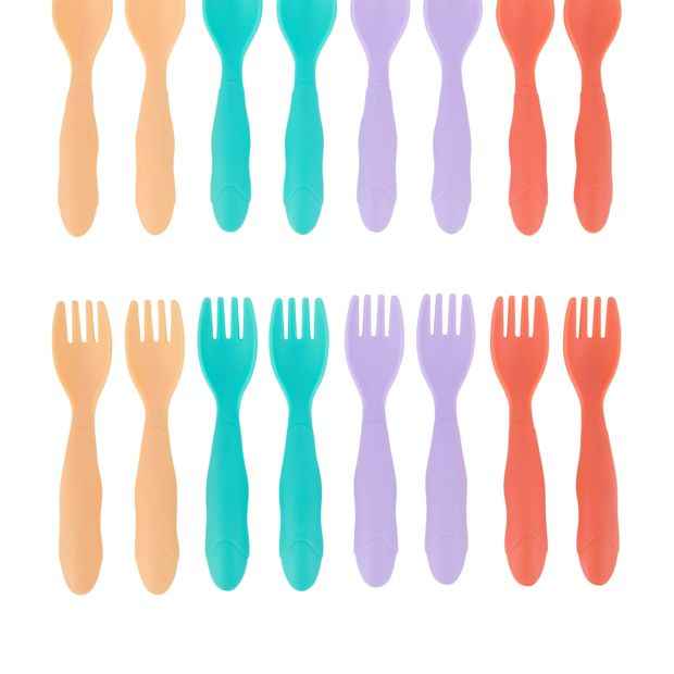 16 Piece Children's Cutlery Set - Forks & Spoons