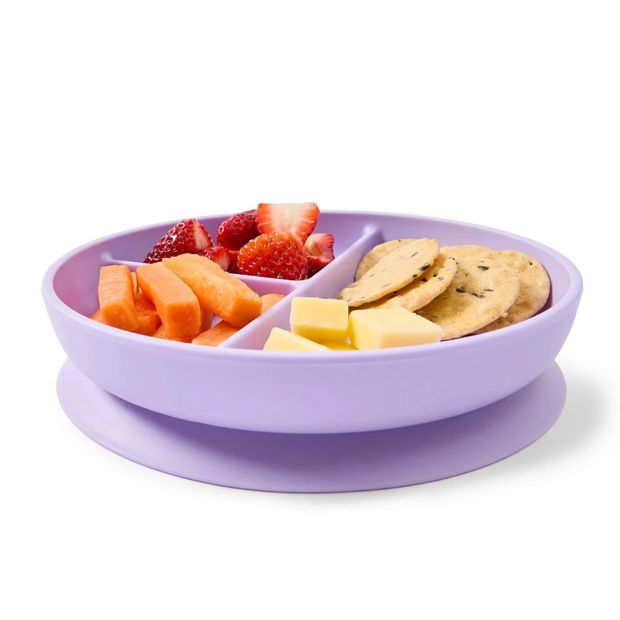 Anko Suction Divided Plate- Assorted