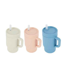 Silicone Sippy Cup with Straw - Assorted Colours