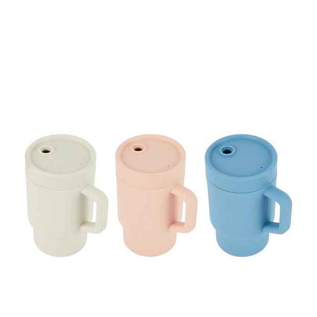 Silicone Sippy Cup with Straw - Assorted Colours