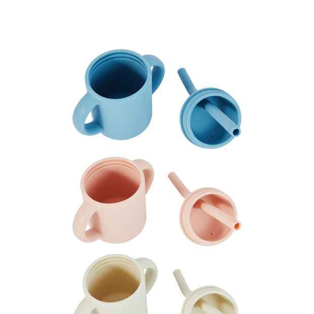 Anko Silicone Sippy Cup with Straw - Assorted