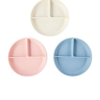 Anko Silicone Suction Divided Plate - Assorted