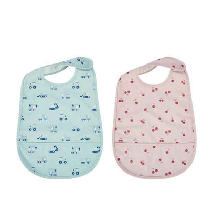 2 Pack Baby Food Catching Bibs - Assorted