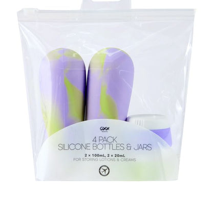 OXX Travel Pack Silicone Bottles & Jars