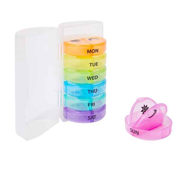 OXX Travel Day AM/PM Pill Organiser